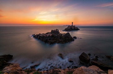 东福山日落