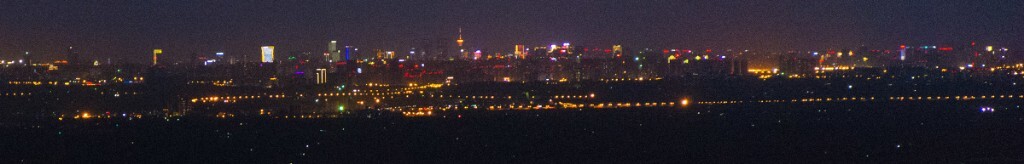 成都市区夜景天际线
