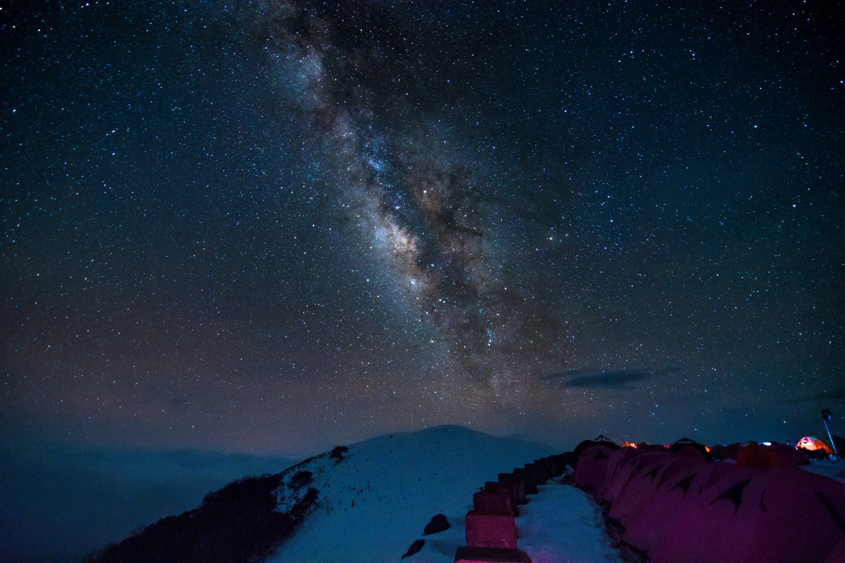 达瓦更扎的银河星空