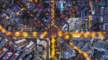 颐和路夜景俯瞰