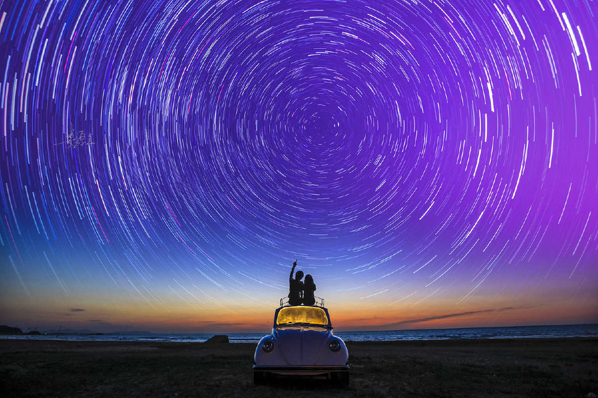 最浪漫的事是陪你一起去威高海洋公园看星星