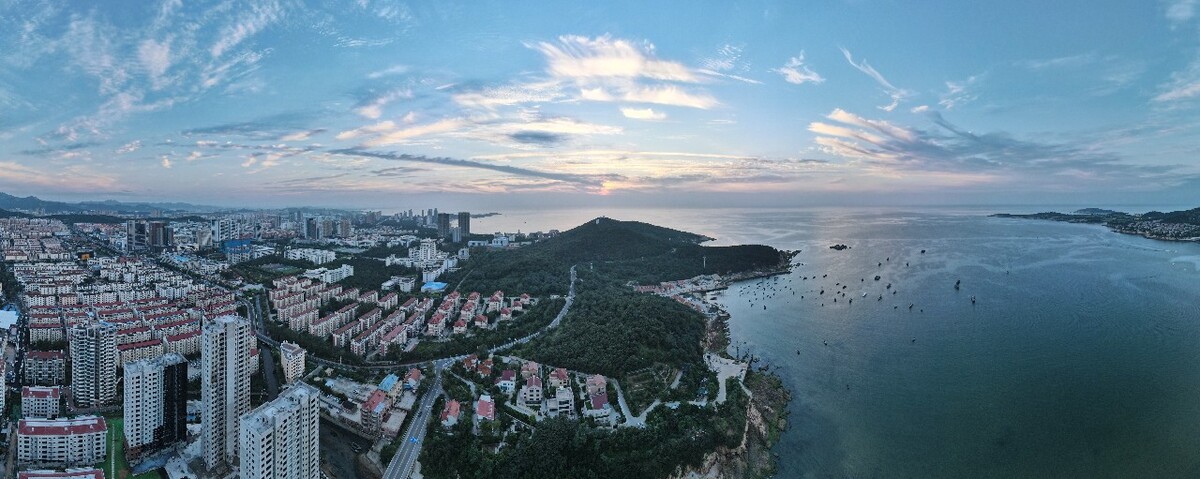 山东大学威海校区玛伽山晚霞