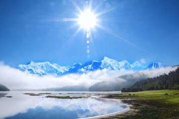 雪山峰