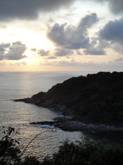海滩晚霞