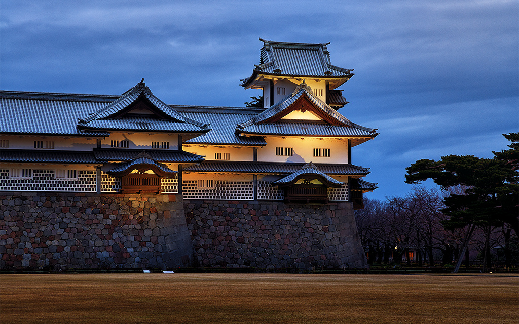 金泽兼六园和金泽城