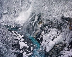 日本北海道美瑛白须瀑布-ii