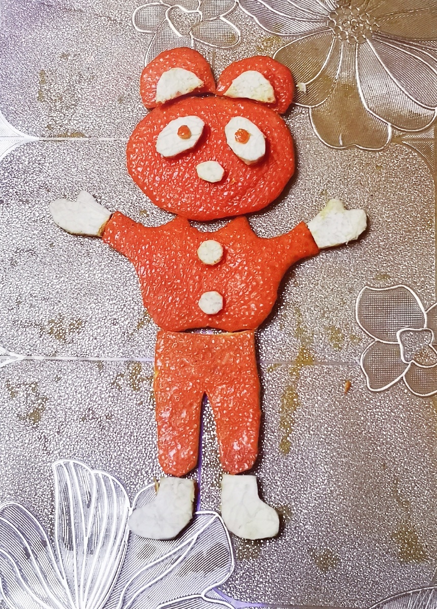 橙子皮小熊人偶随手随心剪创意摄影