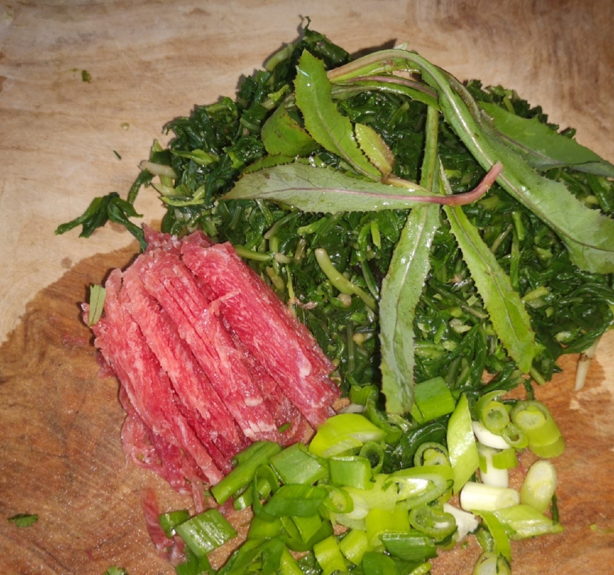 肉丝炒曲麻菜你吃过吗