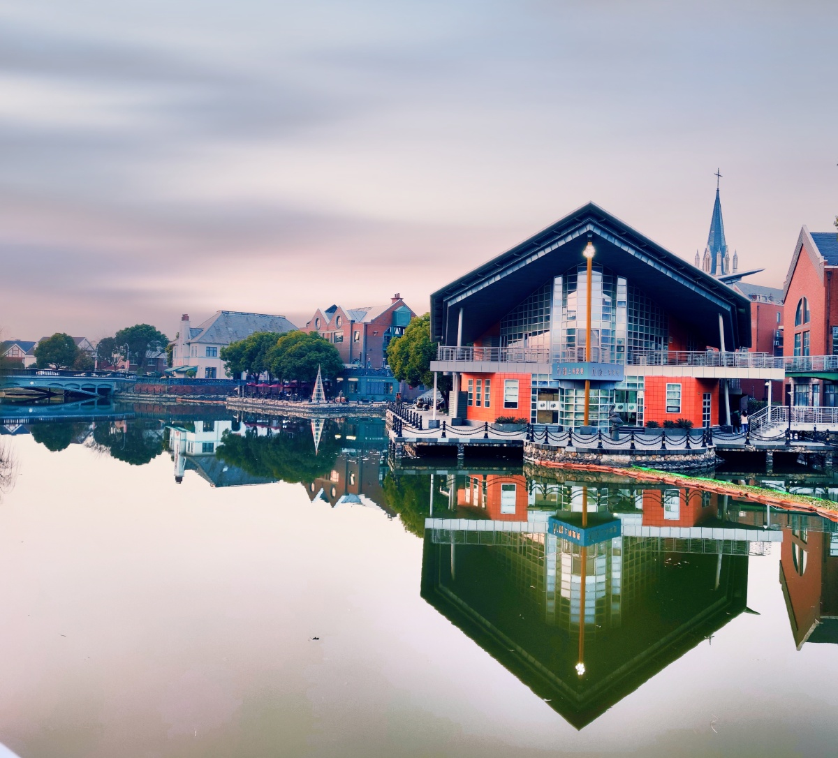 泰晤士小镇河边小景小米手机