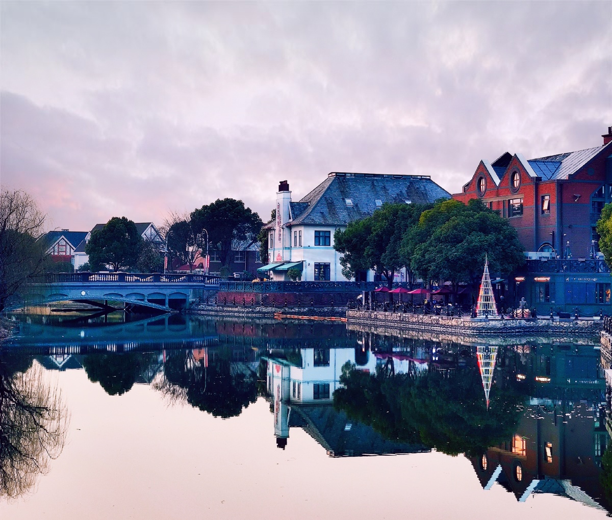 泰晤士小镇河边小景小米手机