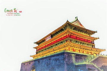 鼓楼白色