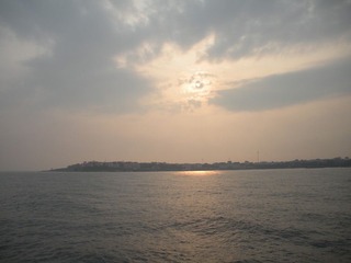 夕照海上