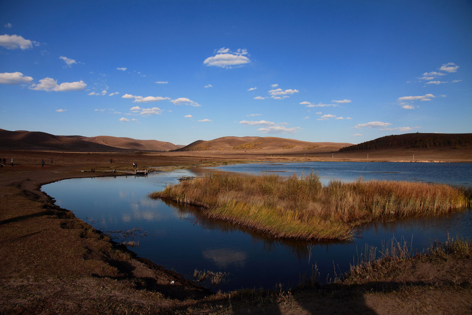 坝上草原 饮马湖