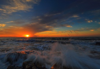 海上日落