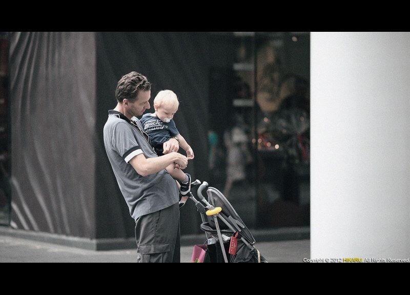 Father And Son<br />
Father and son, Xintiandi, Shanghai, China, August 12, 2012