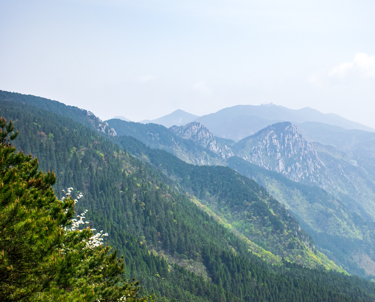 庐山最高峰大汉阳峰沿途风景
