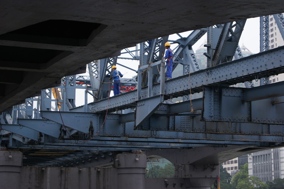 海珠桥.维修中