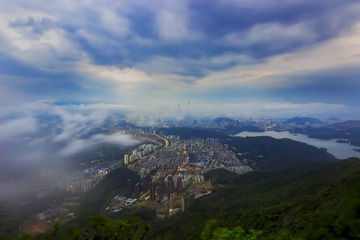 朦胧的城市