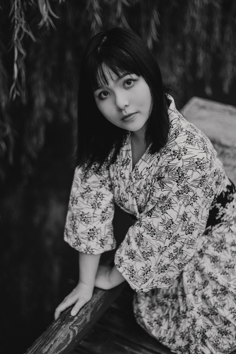 黑白情绪和服写真