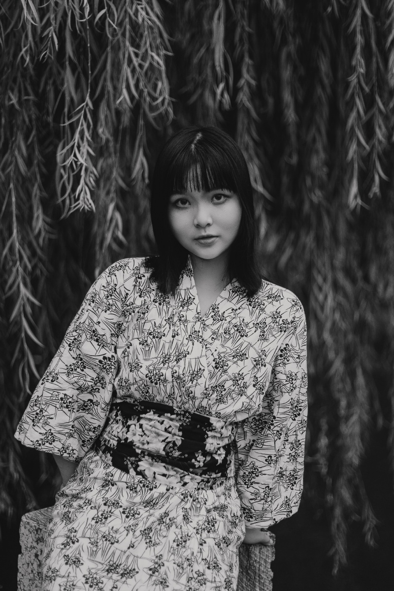 黑白情绪和服写真