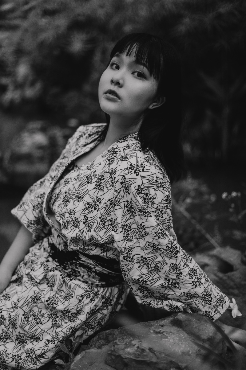 黑白情绪和服写真