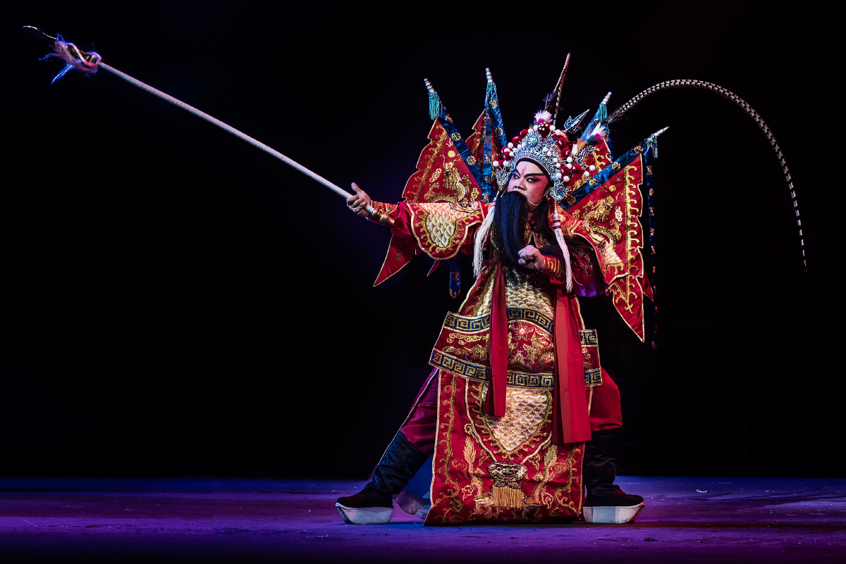 潮剧金山战鼓剧照,第一次拍舞台.