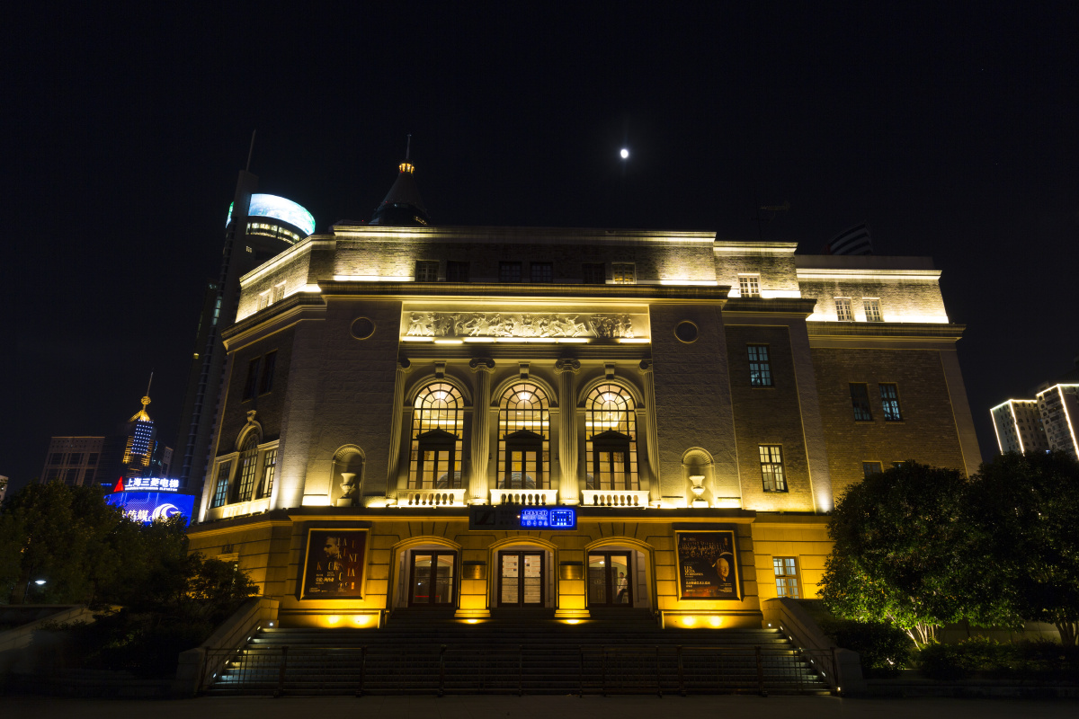 上海音乐厅夜景