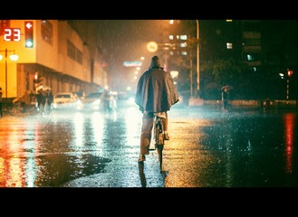 雨夜街头