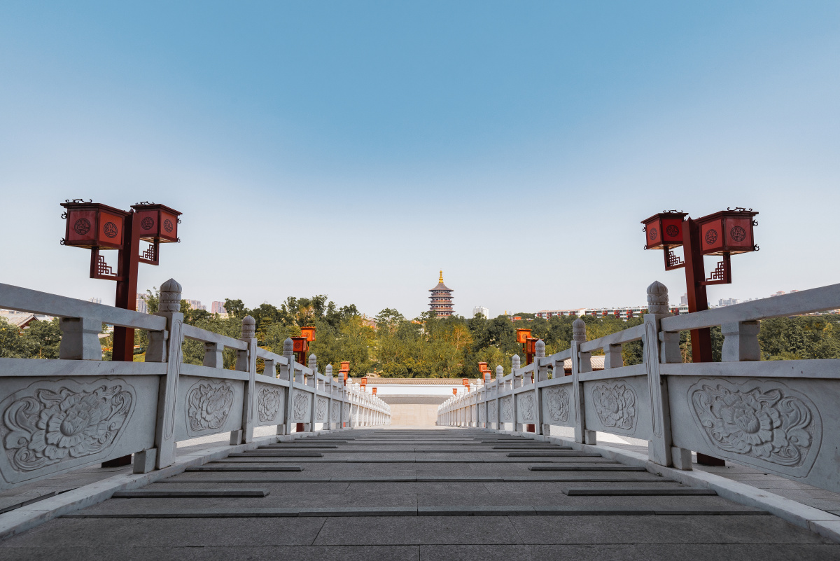 洛阳应天门九洲池唐代建筑遗址景观