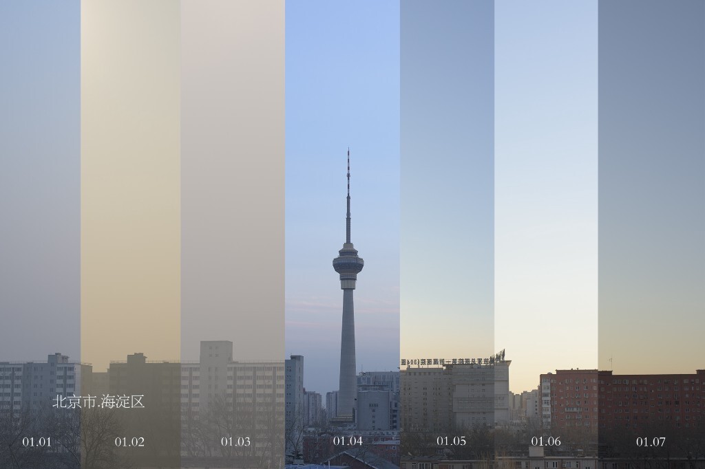 #滚蛋吧雾霾#这是海淀区2016年1月1号到7号的天气情况