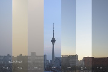 北京市海淀区，2016.第一周雾霾报告