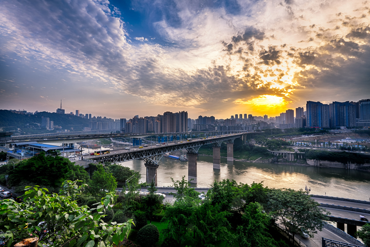 爱在日落黄昏后 - 城市, 重庆, 广角, 光影, 色彩,