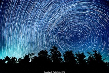 英仙座流星雨星轨 压缩