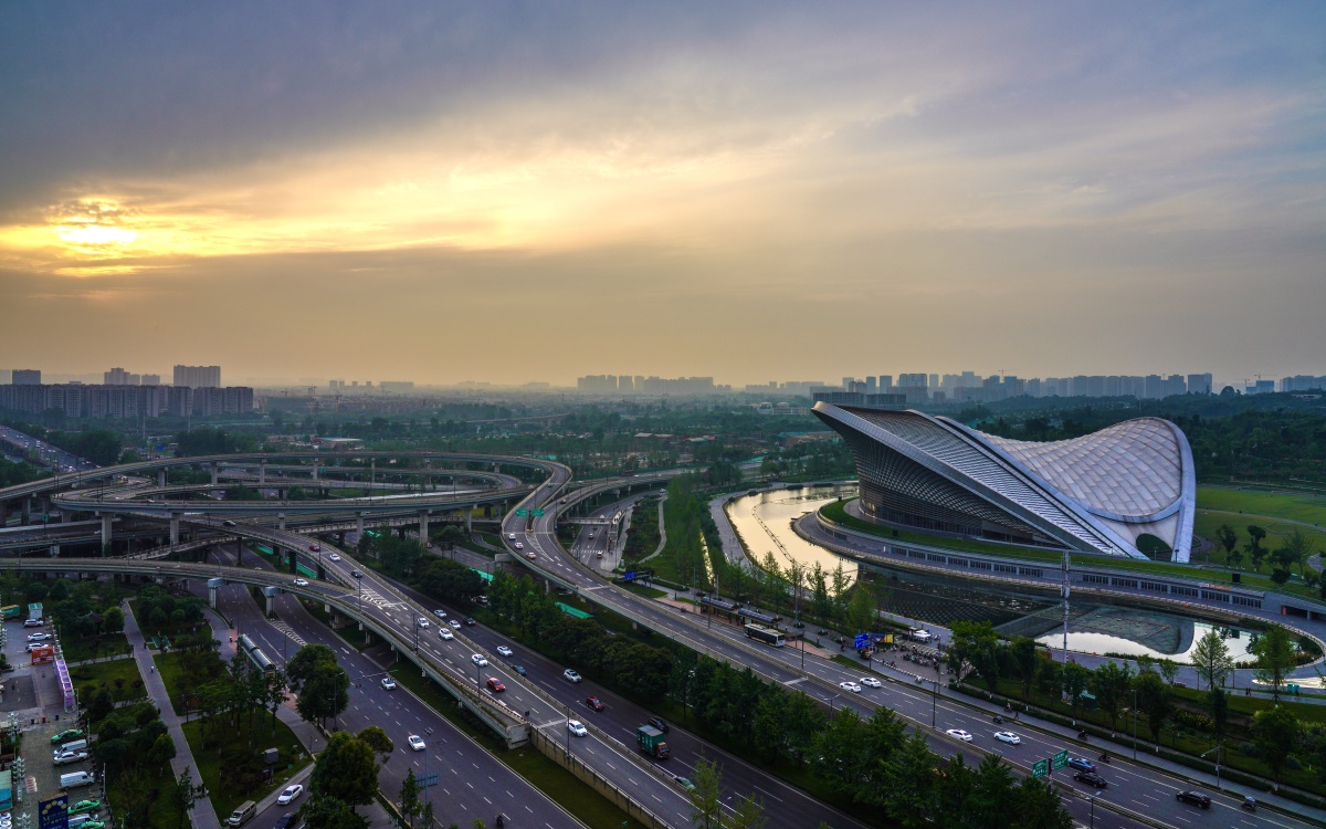 露天音乐广场这里在成都市金牛区