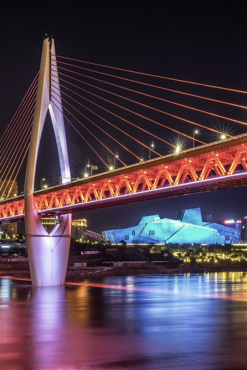 重庆夜景重庆大剧院