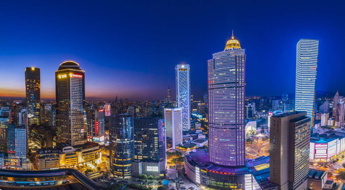 璀璨之城--新街口核心区 - 风光, 色彩, 佳能, 城市