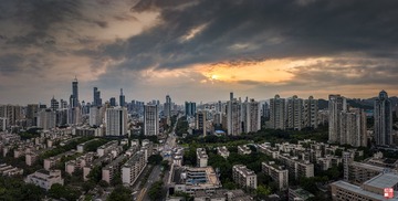 余晖照城