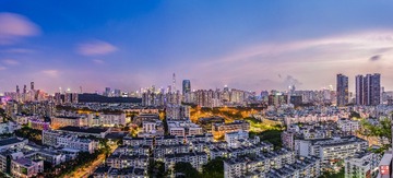 南眺福田中心全景图