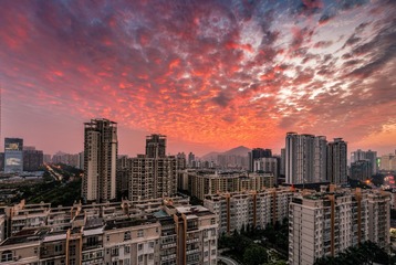 12月份的超级火烧云
