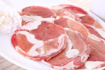 羊肉 切片 饮食 韩式 日式 烧烤 食材 肉类 生肉 新鲜  鲜美