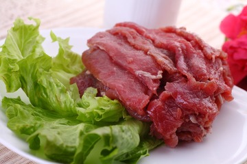 牛肉 肉片 饮食 韩式 日式 烧烤 食材 肉类 生肉 新鲜  鲜美