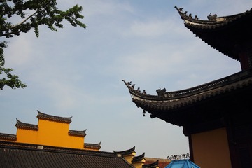 宁波 寺庙 净宗 禅寺 古典 建筑 宗教 佛教 庙宇 马头墙