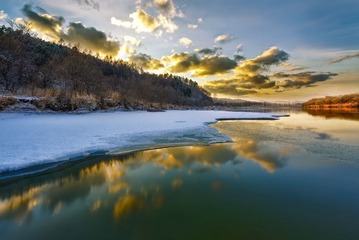 春天雪景