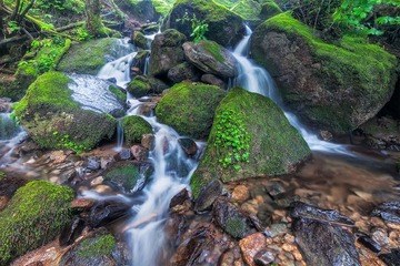 山中溪水