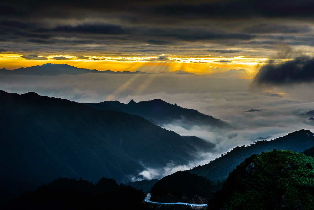 广东第一峰日出