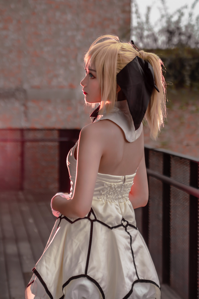 cosplay正片saberlily遵从您的召唤而来从此我的剑与您同在您的命运与