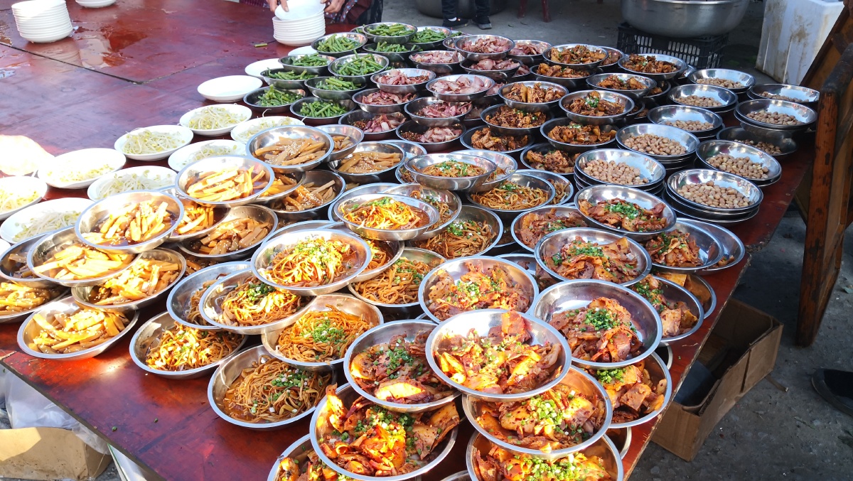 山乡坝坝宴,美食等你来!