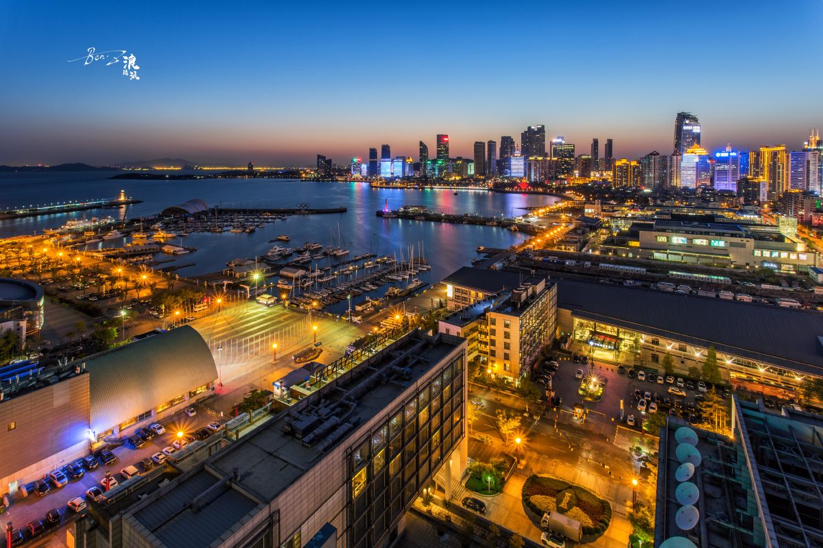 青岛奥帆中心夜景