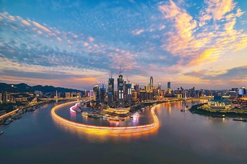 渝中半岛晚霞