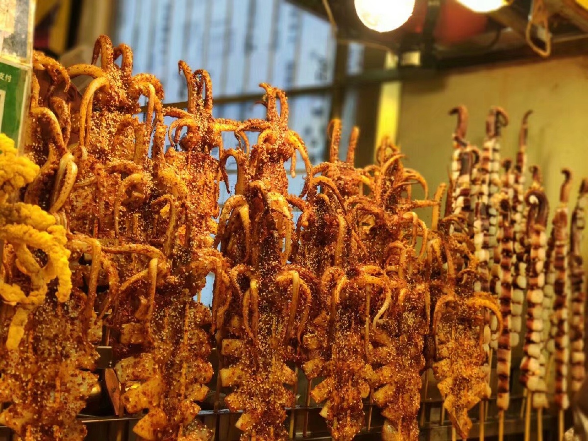 回民街的爆炒鱿鱼